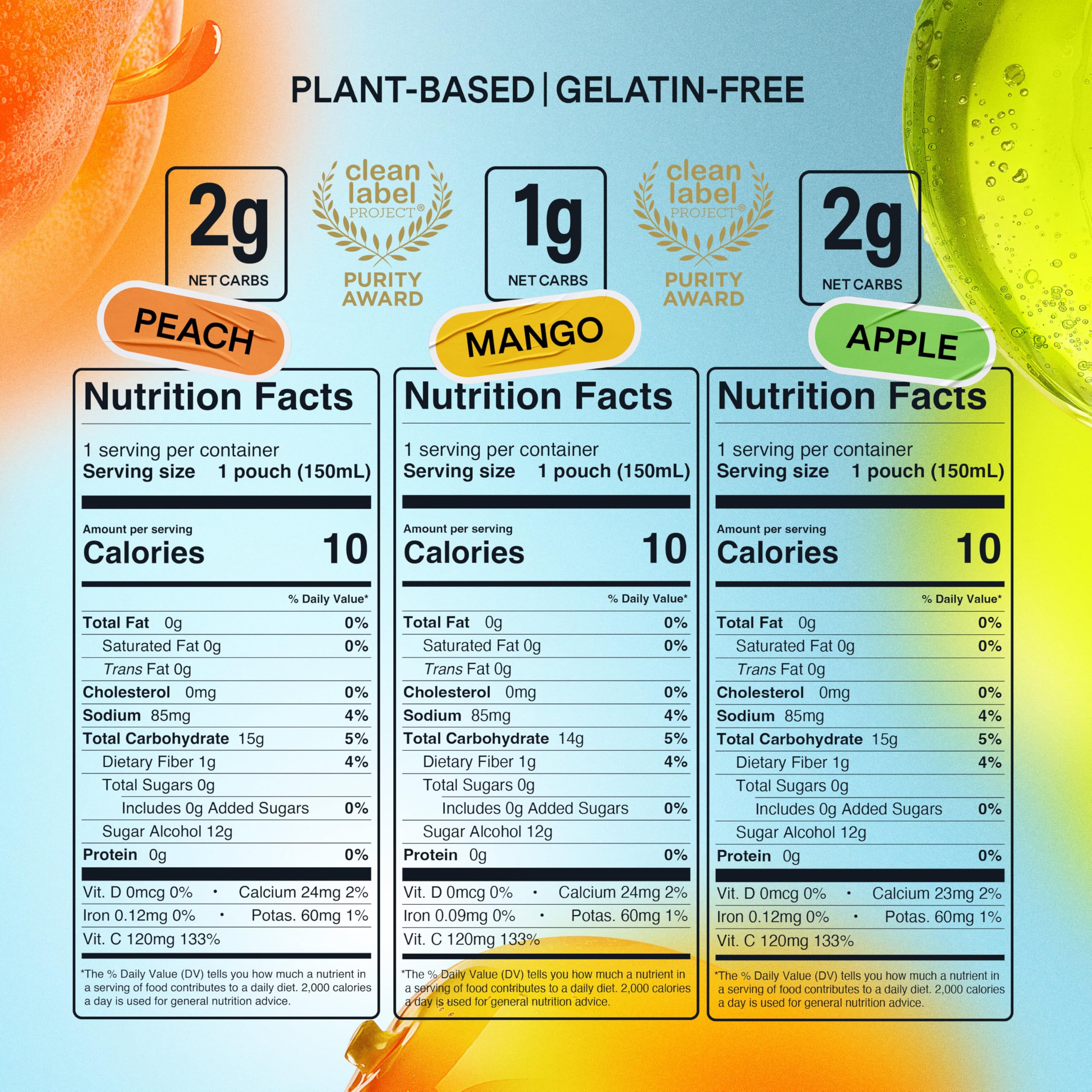DALLY three flavored pouches styled together showing variety and flavor choice