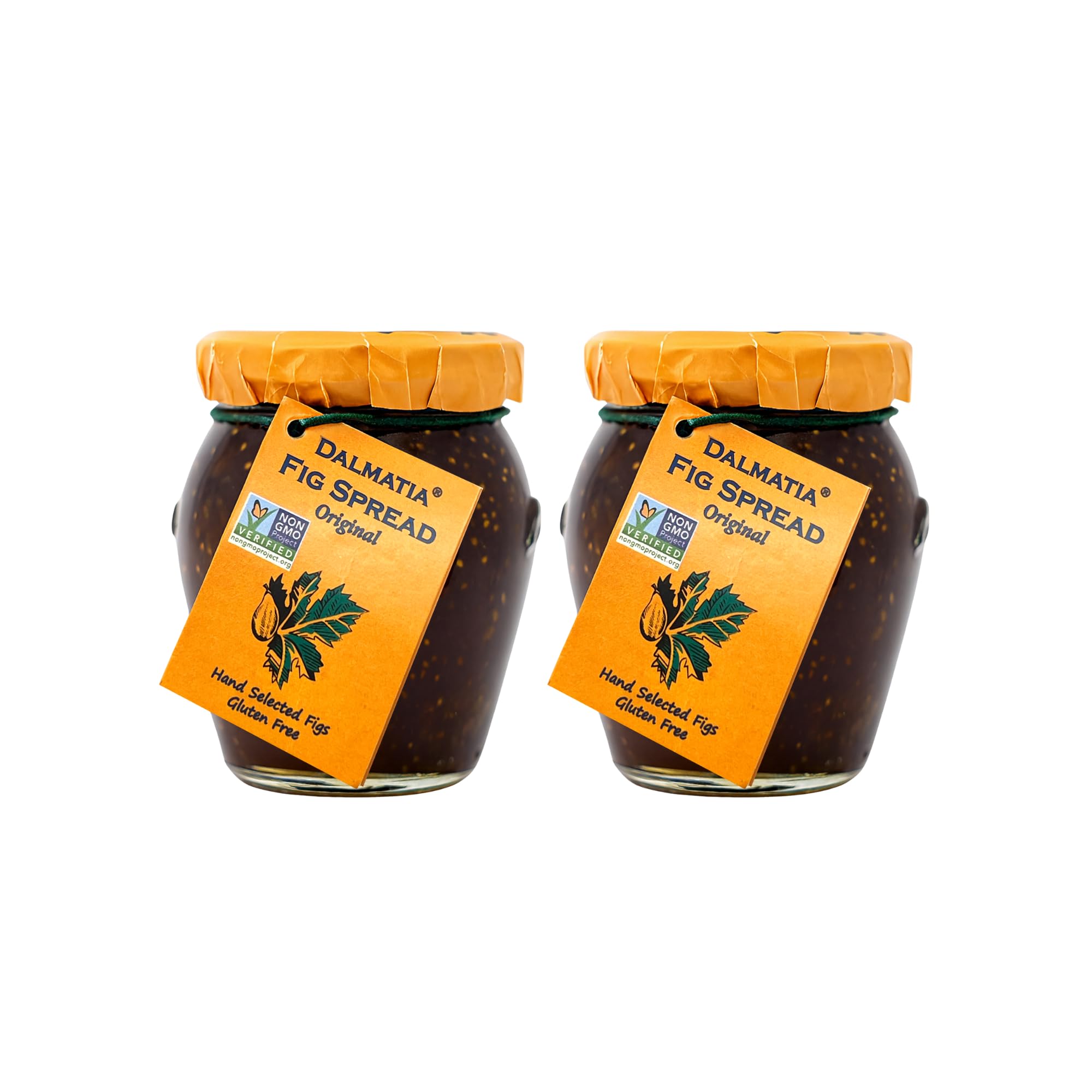 Dalmatia fig spread front jar showing label and premium packaging benefit