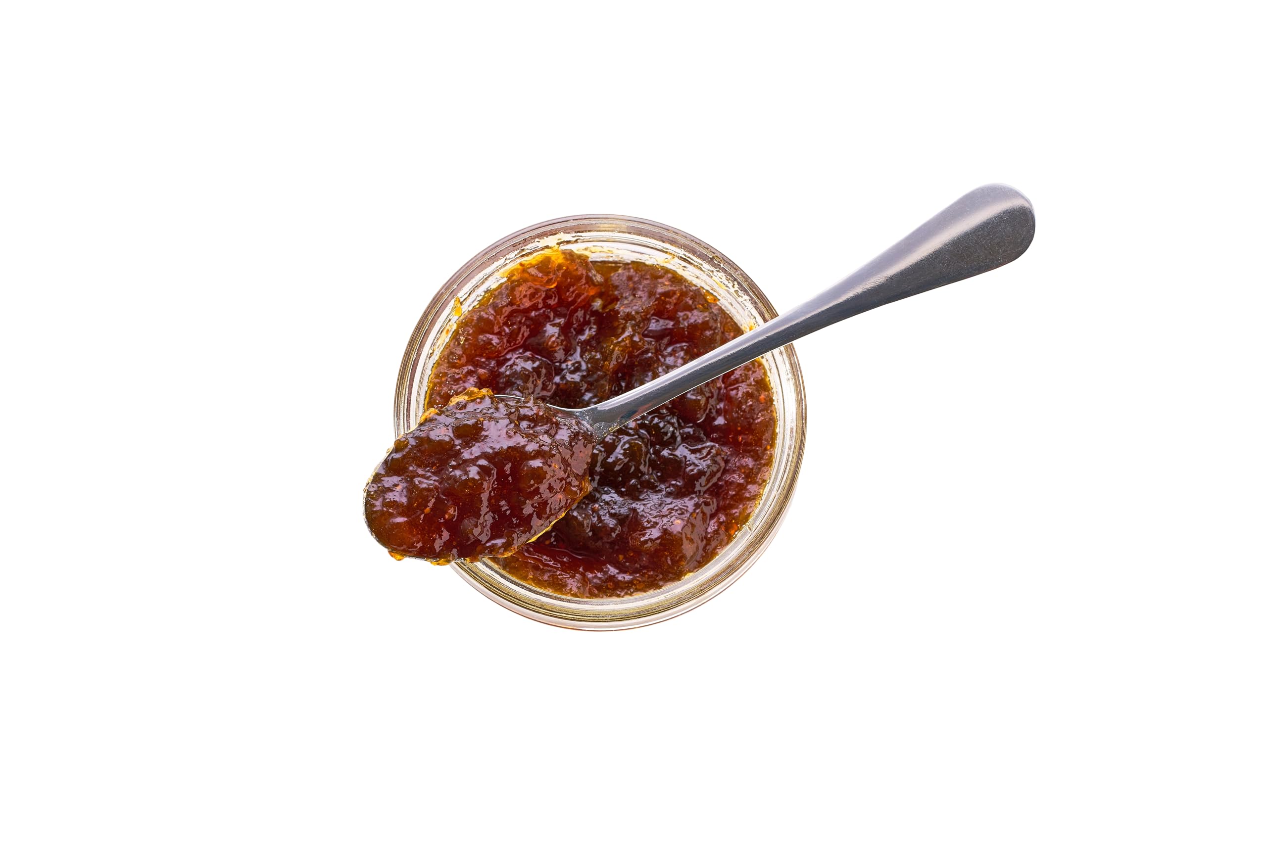 Dalmatia fig spread on spoon ready to serve for easy portioning