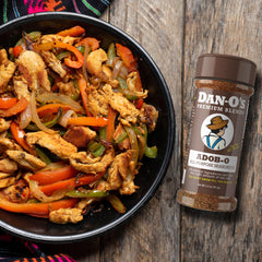 Dan-O's sprinkled on chicken wings highlighting crispy, savory results from grilling