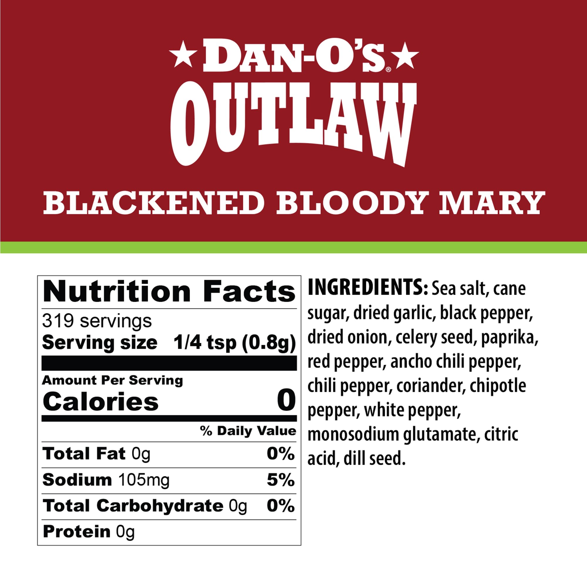Dan-O's Blackened Bloody Mary rimmed glass adding smoky cocktail flavor