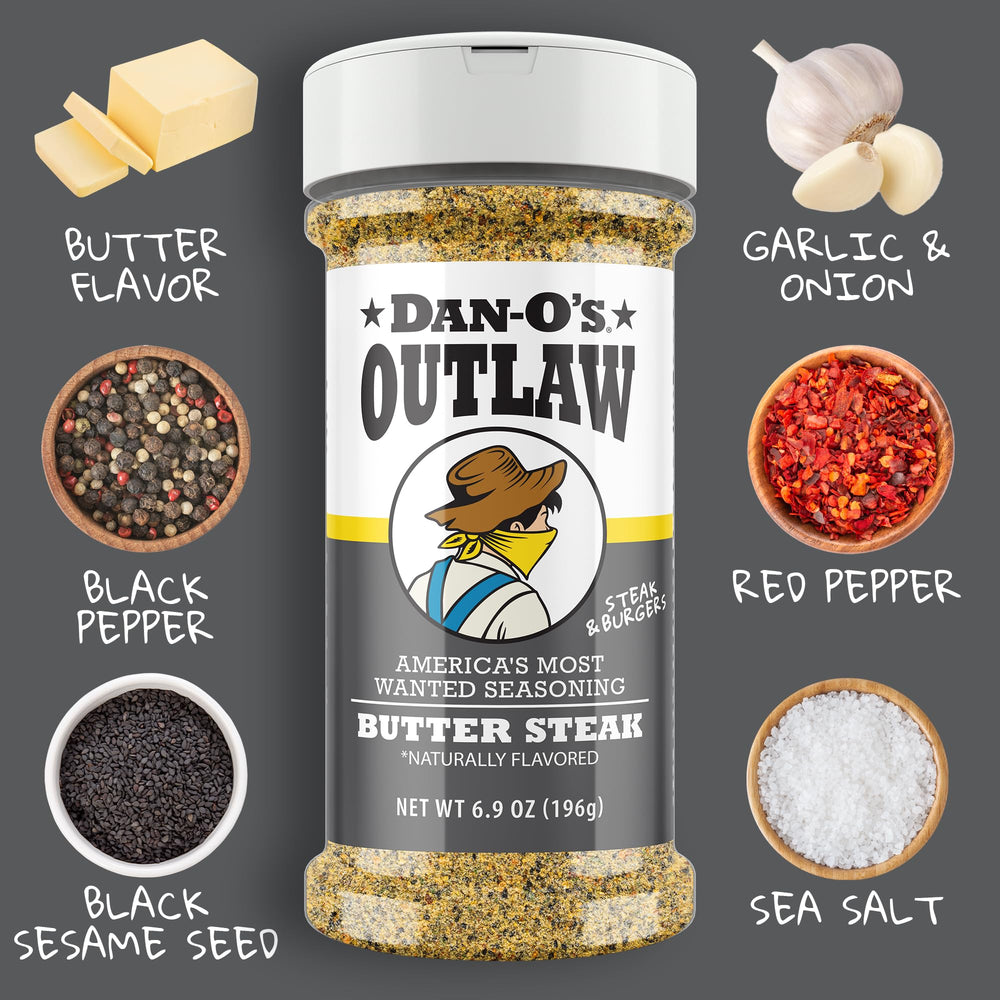 Dan-O's Butter Dust close-up texture highlights fine buttery sprinkle for snacks