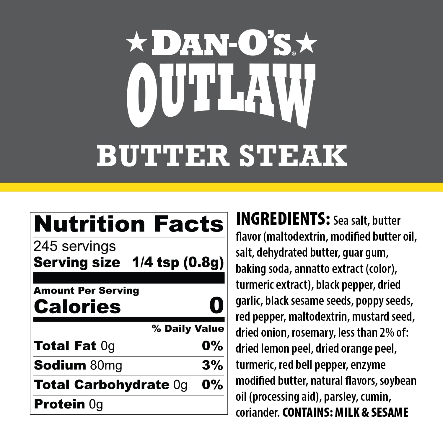 Dan-O's Butter Dust close-up texture highlighting fine buttery seasoning