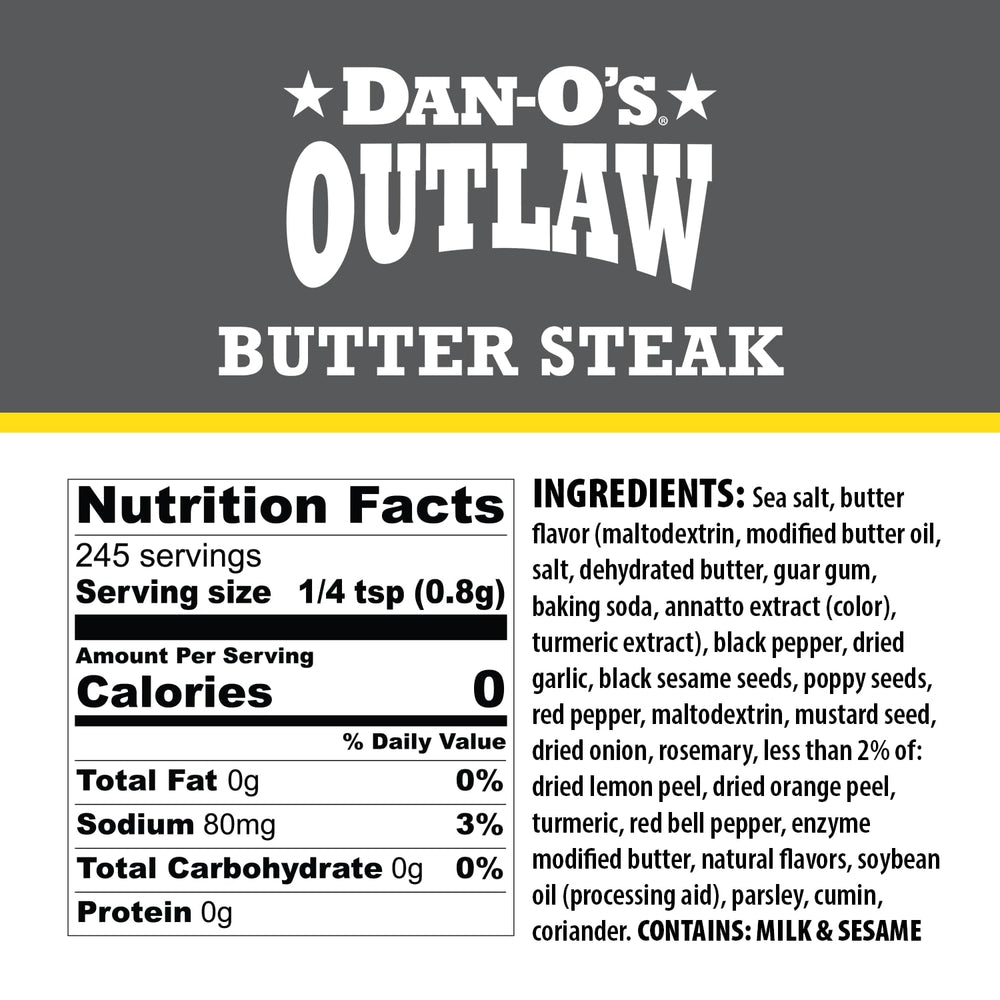 Dan-O's Butter Dust close-up texture highlighting fine buttery seasoning