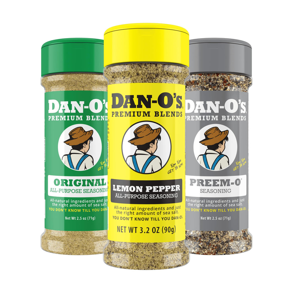 Dan-O’s three extra-small bottles front view showing compact starter set and convenience