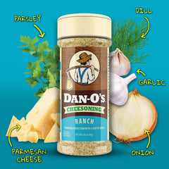 Dan-O's open shaker cap revealing pour holes, convenient dispensing benefit