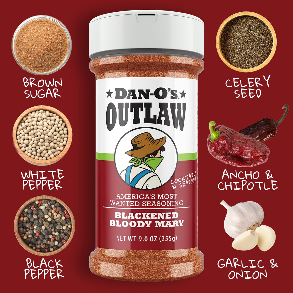 Dan-O's seasonings sprinkled on roasted vegetables adding savory boost