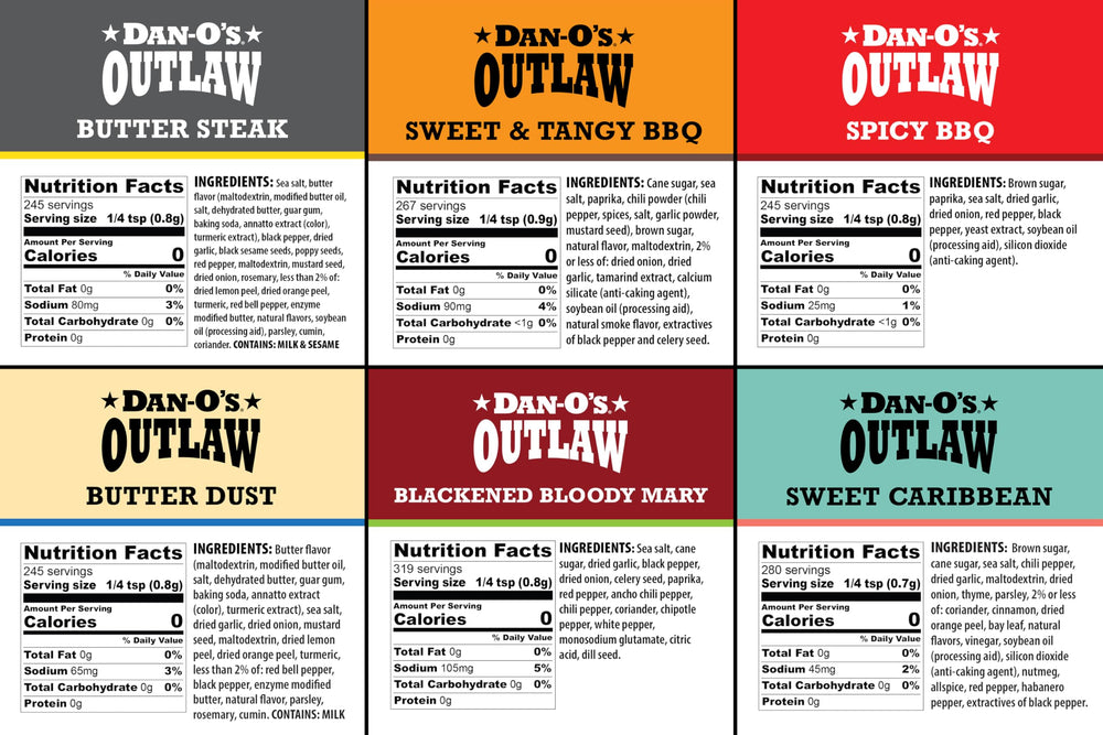 Dan-O's Outlaw set in backyard grill scene conveys versatile outdoor cooking use