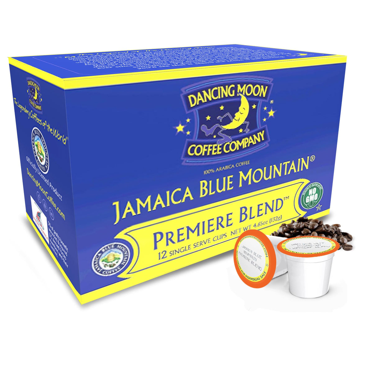Dancing Moon front packaging showing 12-count box and branding benefit convenience
