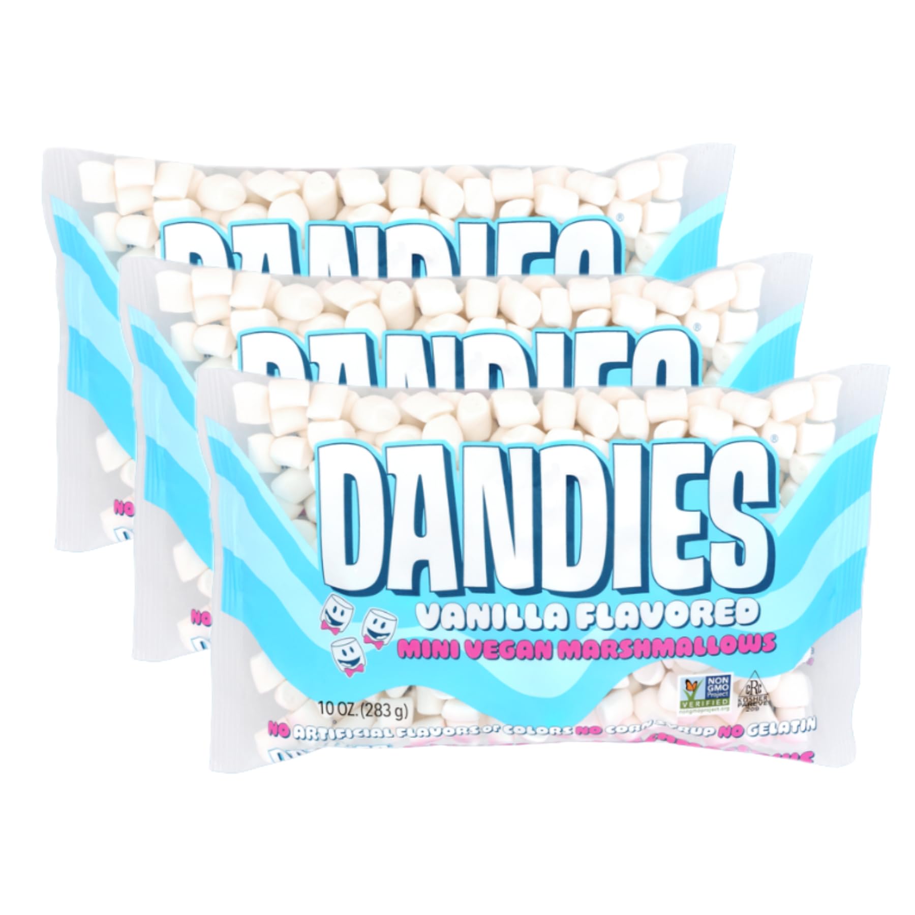 DANDIES front packaging showing product and vegan badge for clear choice