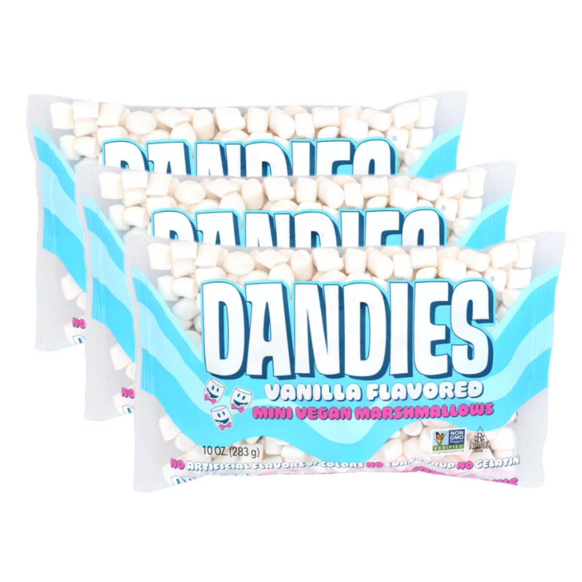 DANDIES front packaging showing product and vegan badge for clear choice