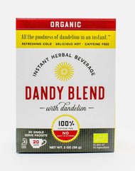 Dandy Blend powder close-up texture highlighting soluble granules and easy mixing benefit