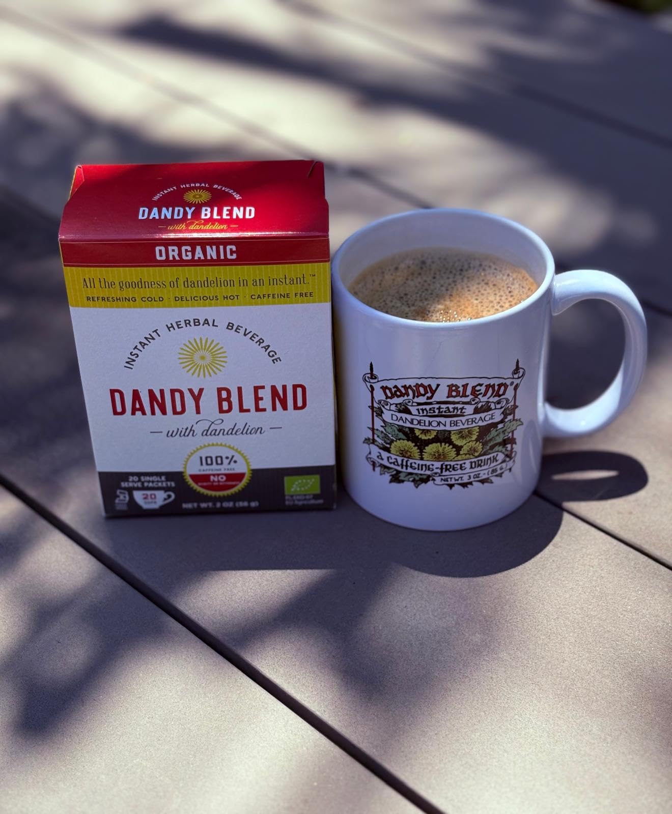 Dandy Blend blended into a smoothie showing recipe versatility and added roasted depth benefit