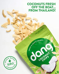 DANG chips used as a yogurt bowl topper adding toasted flavor