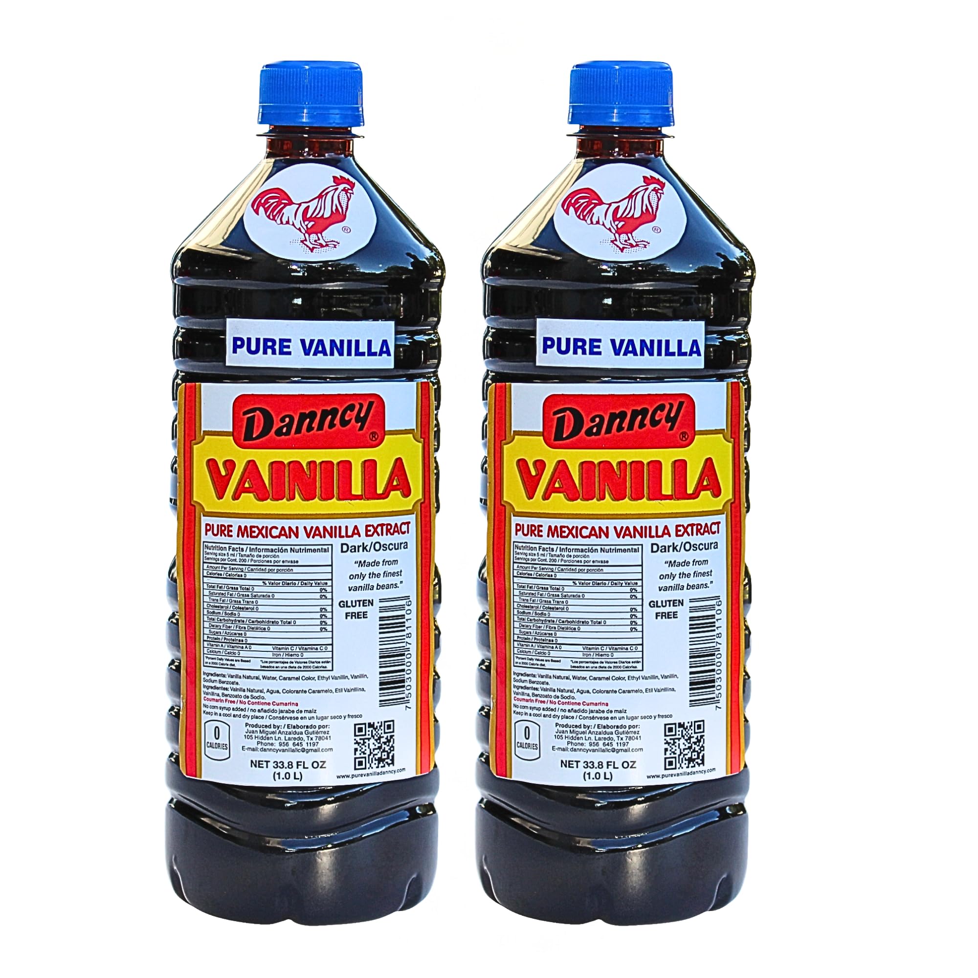 Danncy vanilla dark front packaging showing two 1L bottles and value pack benefit
