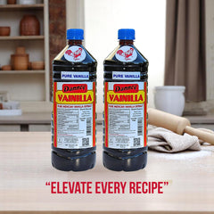 Danncy vanilla dark pouring into mixing bowl to boost recipe flavor and aroma