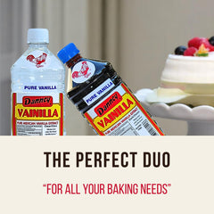 Danncy vanilla next to measuring cup showing 33 oz size and value for bakers