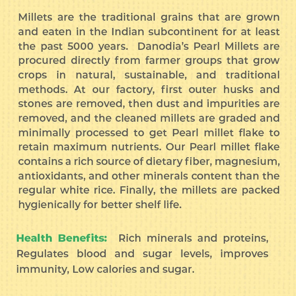 Danodia Foods millet in measuring cup showing 2 lb quantity and portioning ease