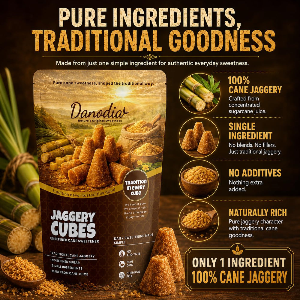 Danodia Foods cubes next to cooking ingredients illustrating versatility