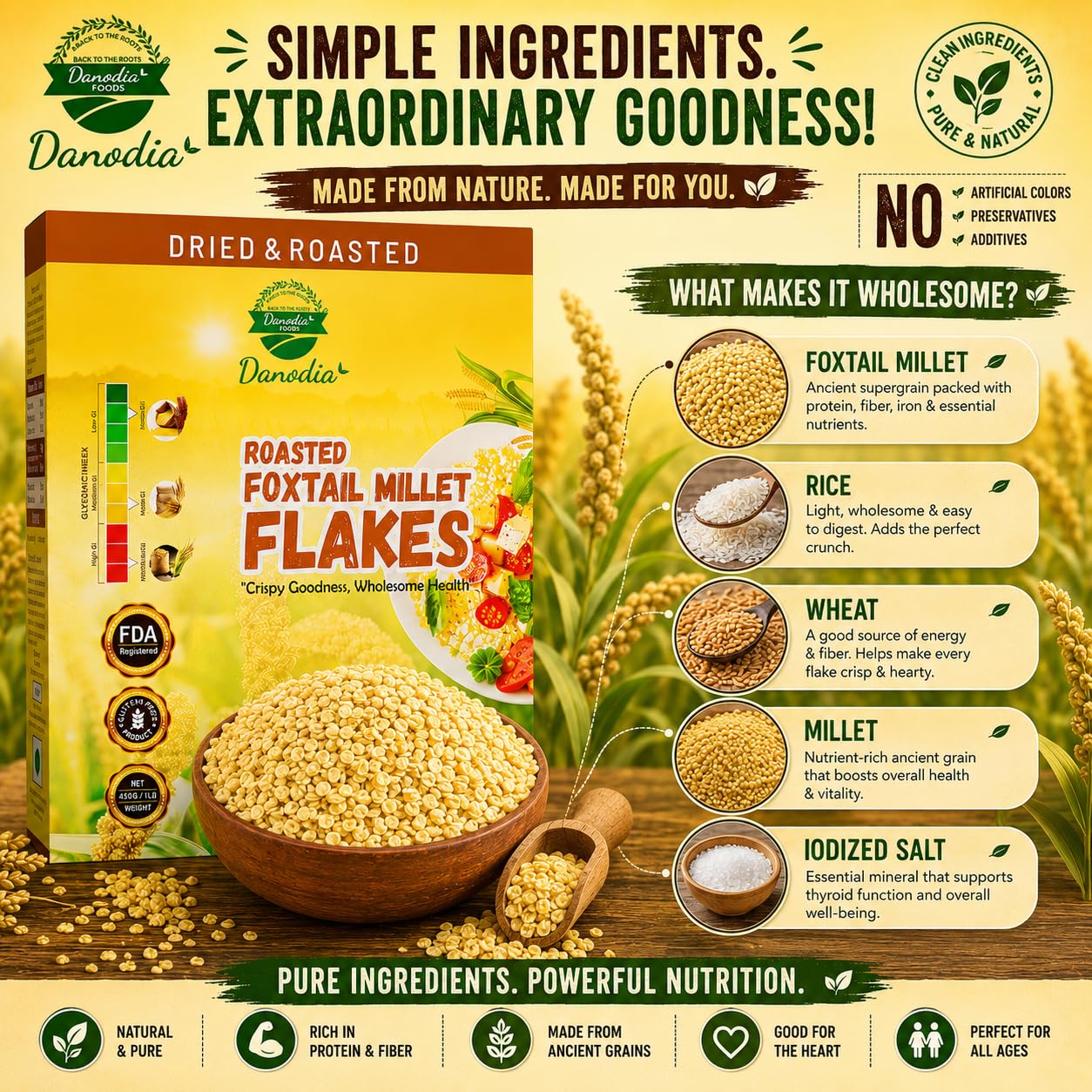 Danodia Foods flaky chivda snack mix with peanuts, crunchy homemade snack idea
