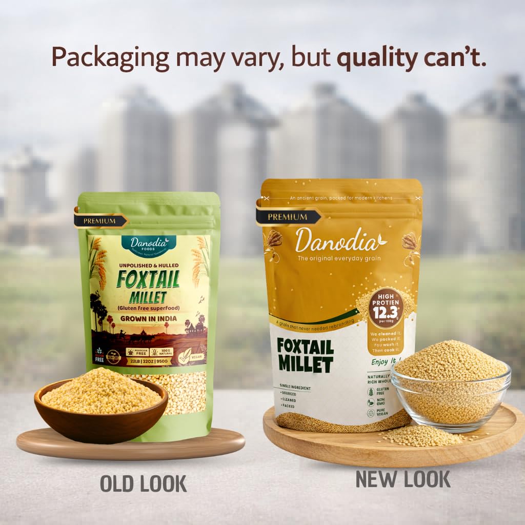 Danodia Foods millet khichdi plated in home setting, shows comforting meal use