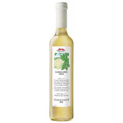 D’arbo elderflower front packaging showing bottle and elegant design