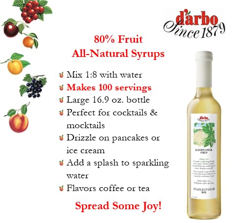 D’arbo mocktail poured into glass with ice, offering refreshing floral notes