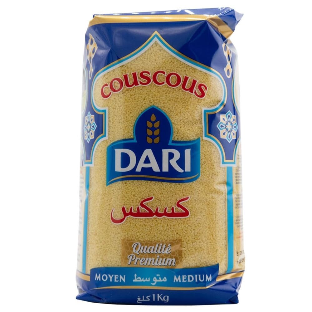 Dari front pack showing label and size for easy pantry choice