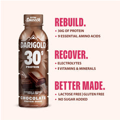 Darigold shake in hand outdoors showing portable protein convenience