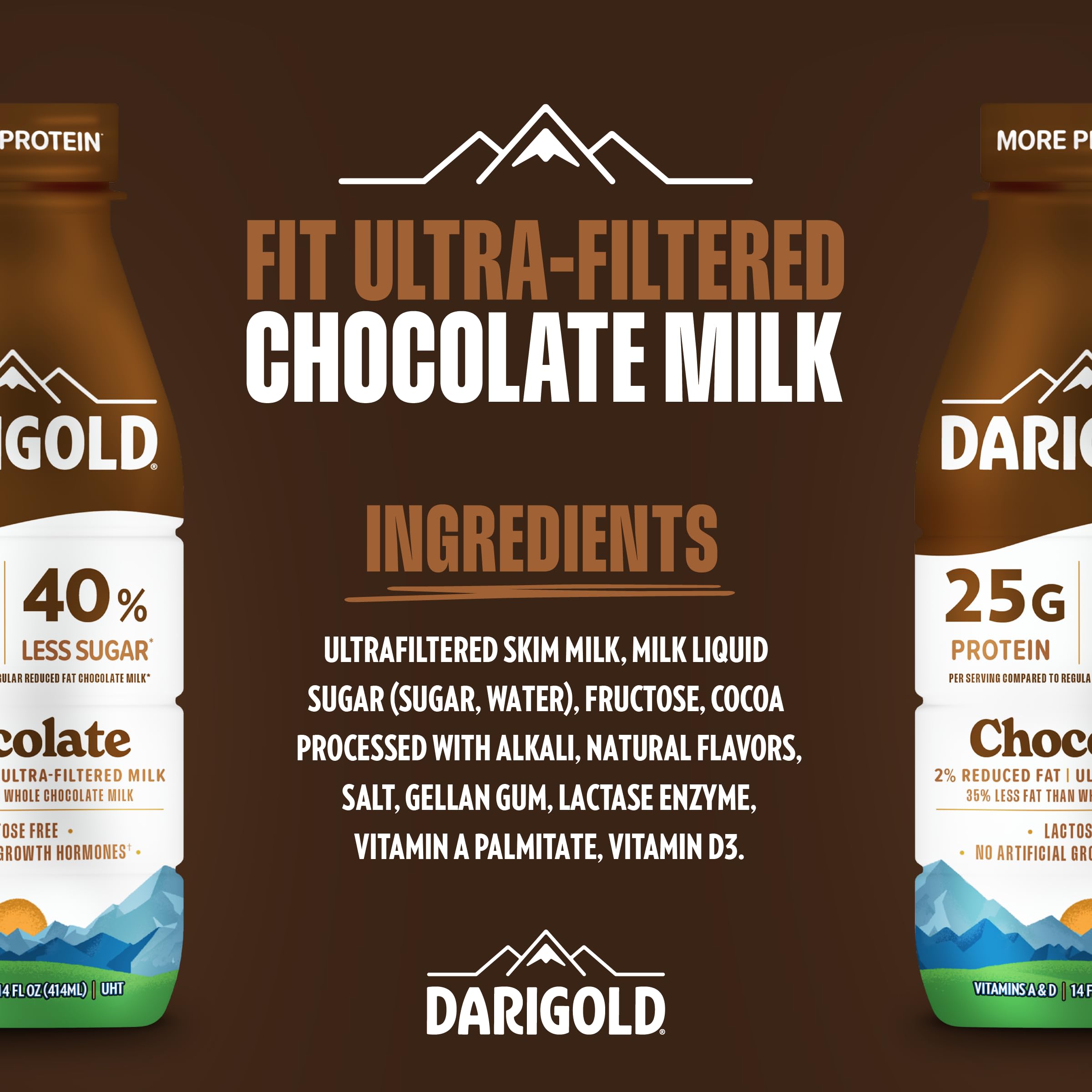 Darigold FIT close-up of creamy chocolate texture emphasizing richness