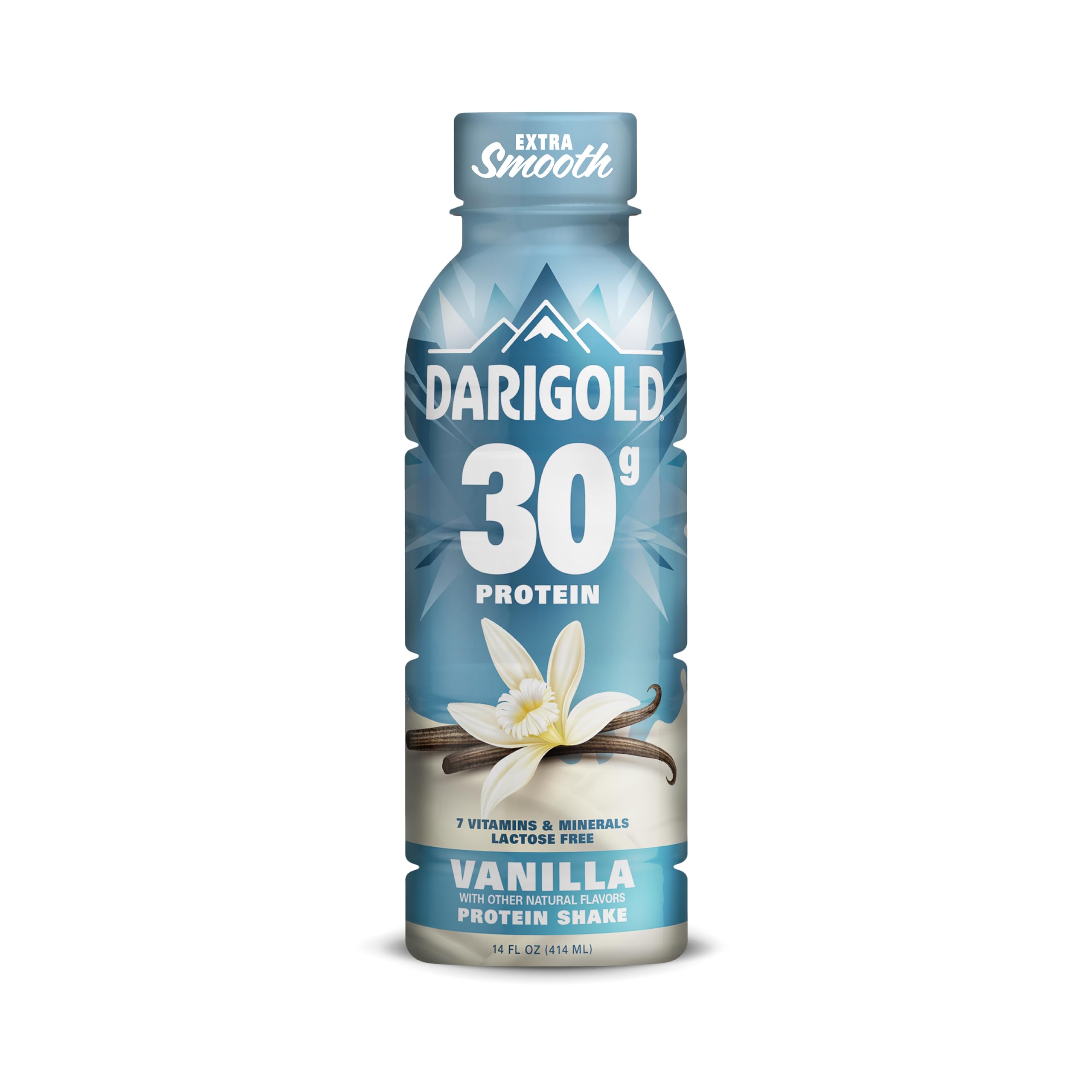 Darigold vanilla protein shake creamy texture close-up highlighting smooth taste