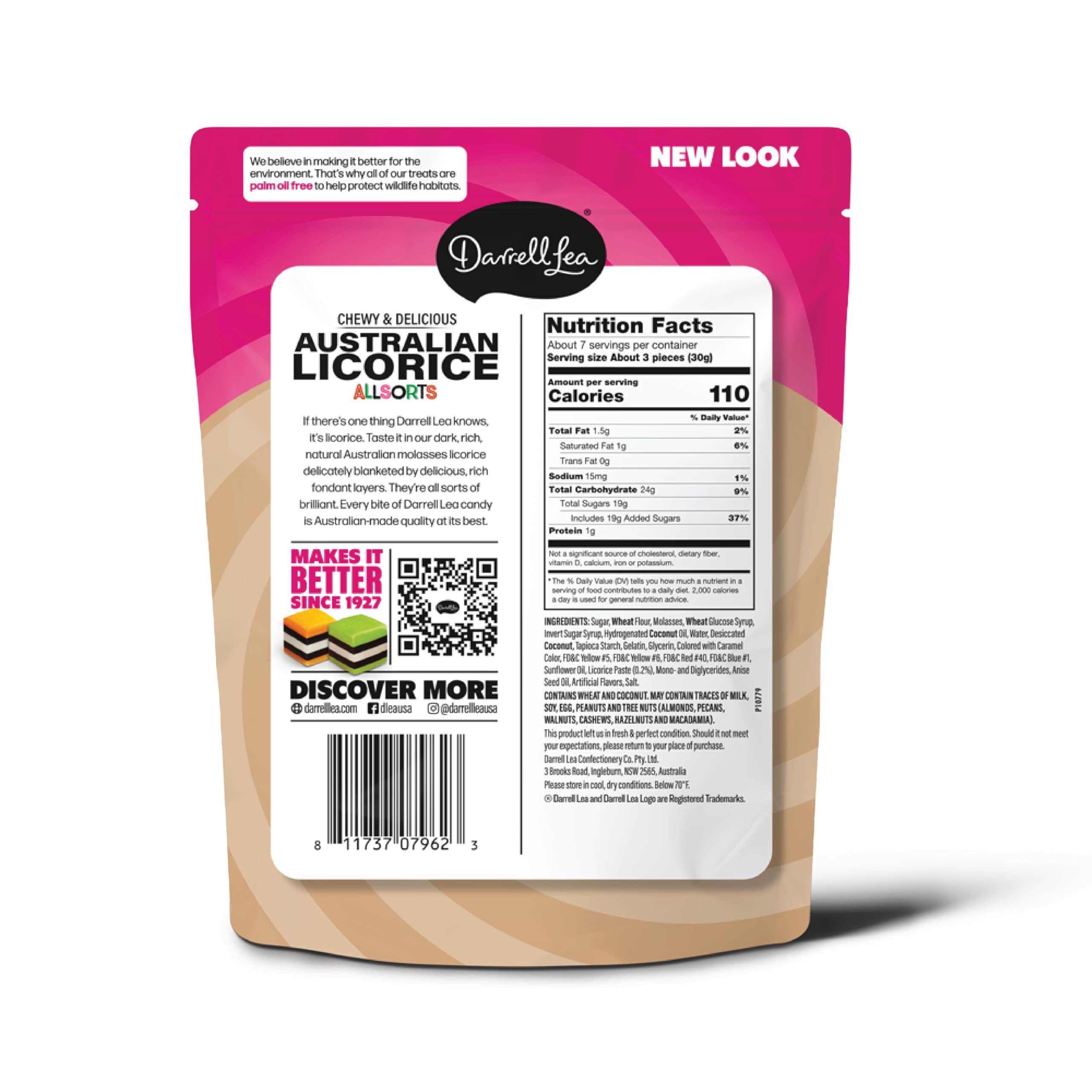 Darrell Lea soft licorice close-up texture highlighting chewiness and natural ingredients