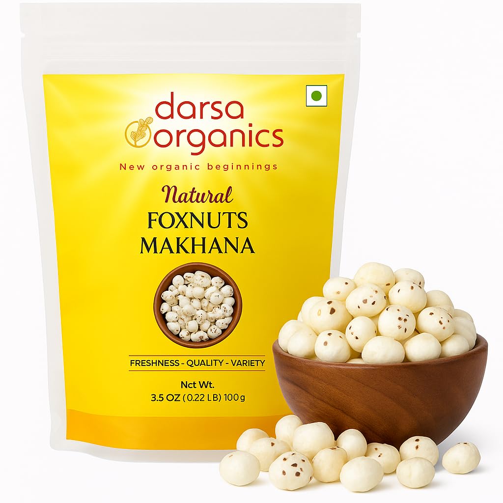 Darsa Organics front pouch showing branding and weight for fresh storage benefit