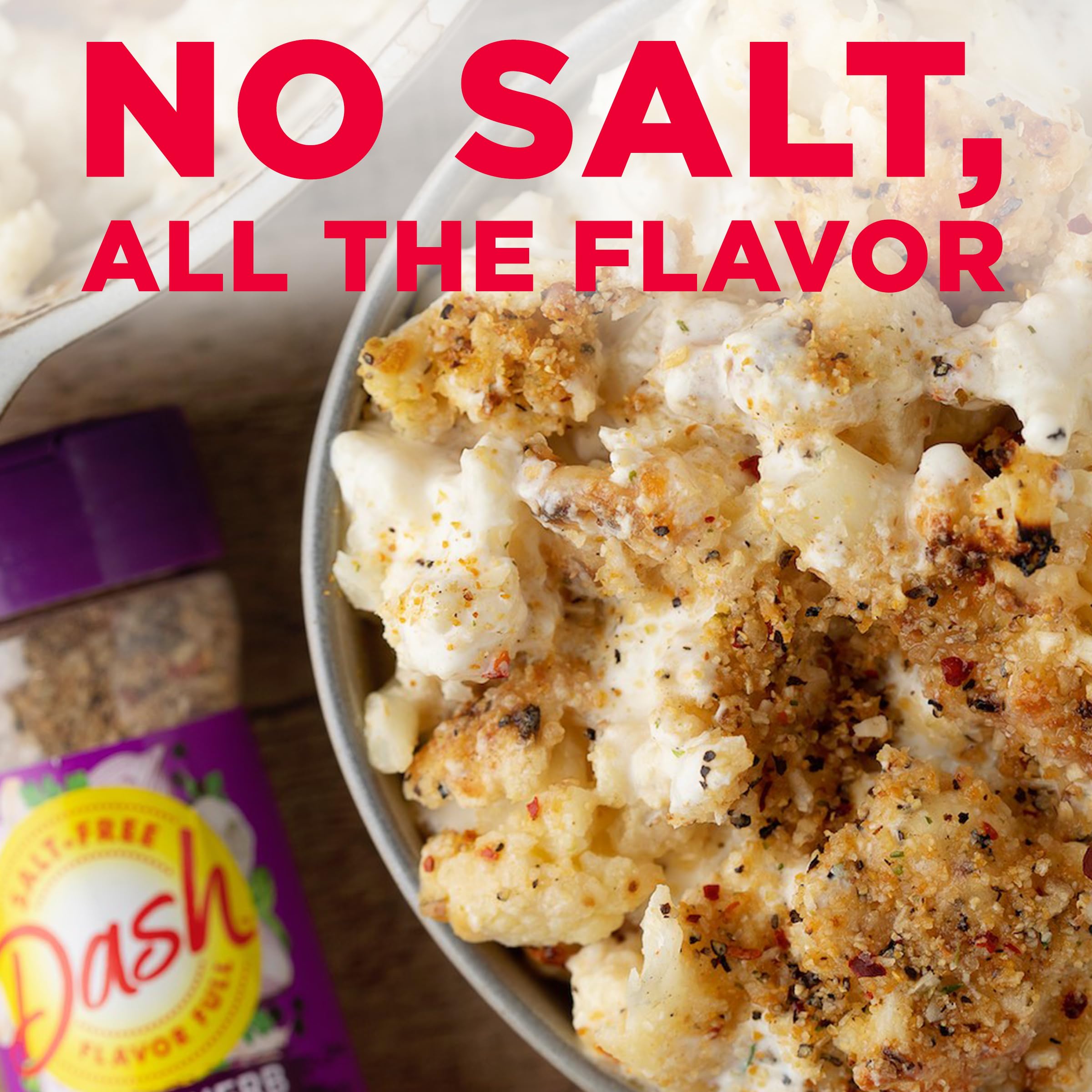 Grilled chicken seasoned with Dash delivering savory no-salt taste