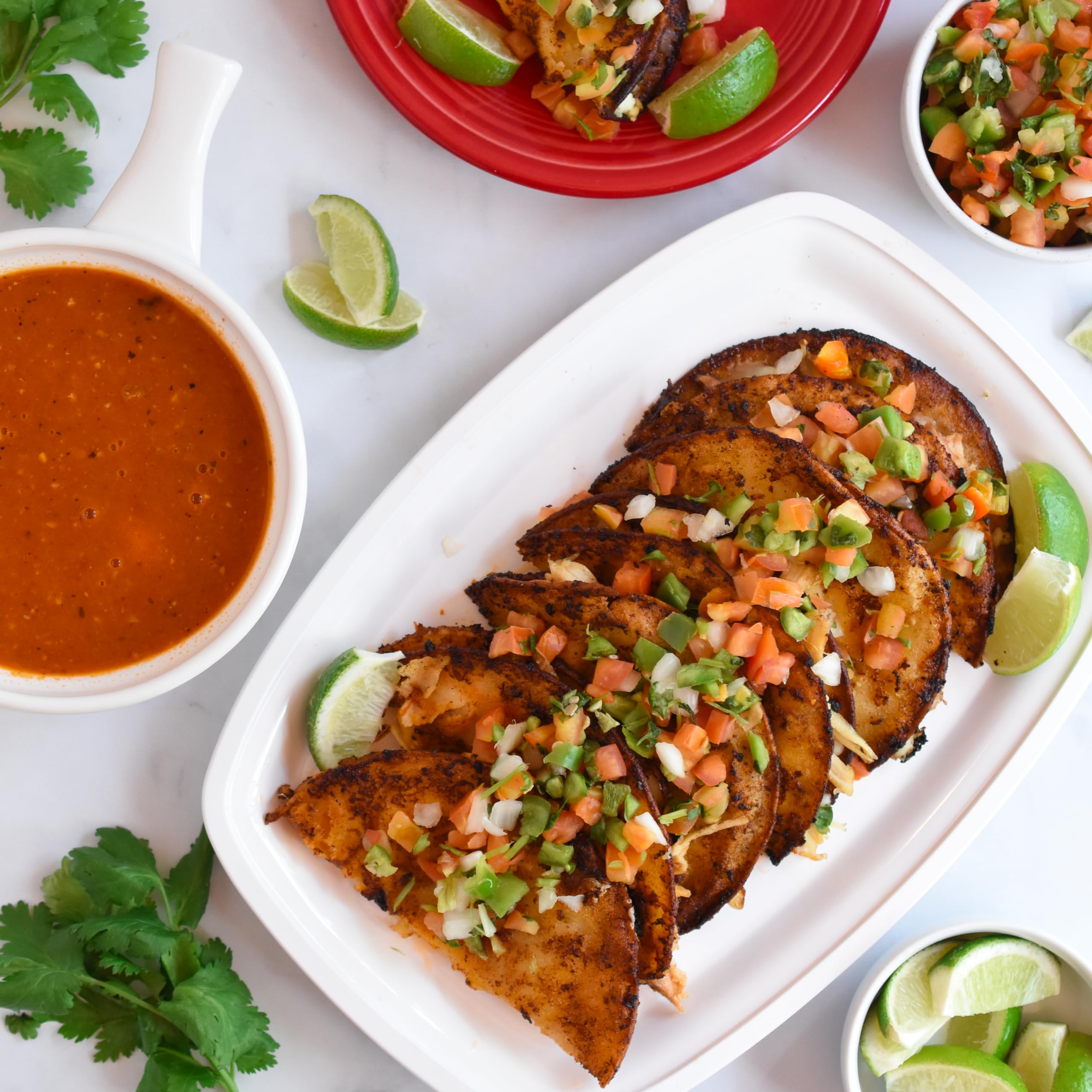 Dash seasoning used on browned ground beef delivering savory taco taste