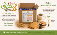Dasher's two graham cracker sheets close-up showing crisp edges and consistent size benefit