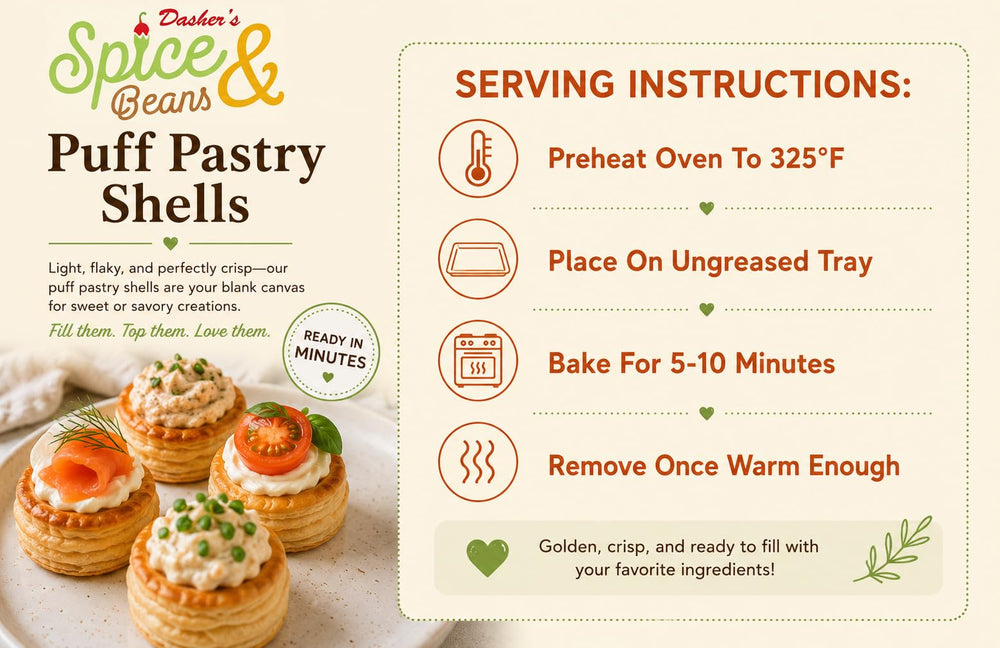 Dasher’s Spice & Beans hand holding one shell to show scale and portion control benefit