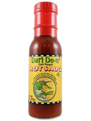 Dat'l Do It bottle front label showing brand and tomato-datil pepper flavor for seafood