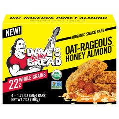 Dave's Killer Bread front packaging showing organic snack bar box and branding benefit portability