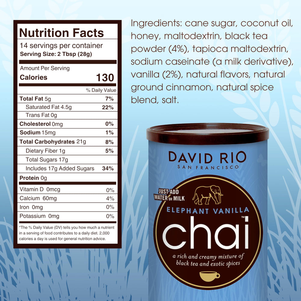 David Rio powder texture close-up highlighting smooth blend and quick dissolving benefit