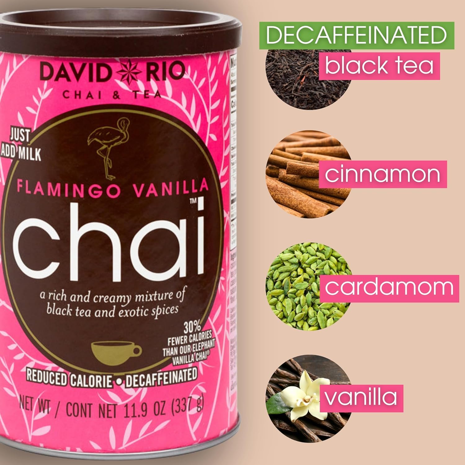 David Rio open canister with powder close-up showing smooth texture