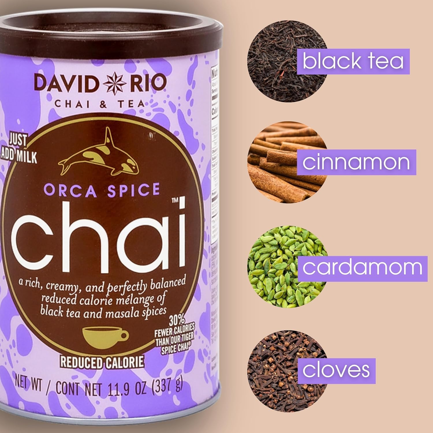 David Rio open can with scoop highlighting easy portioning