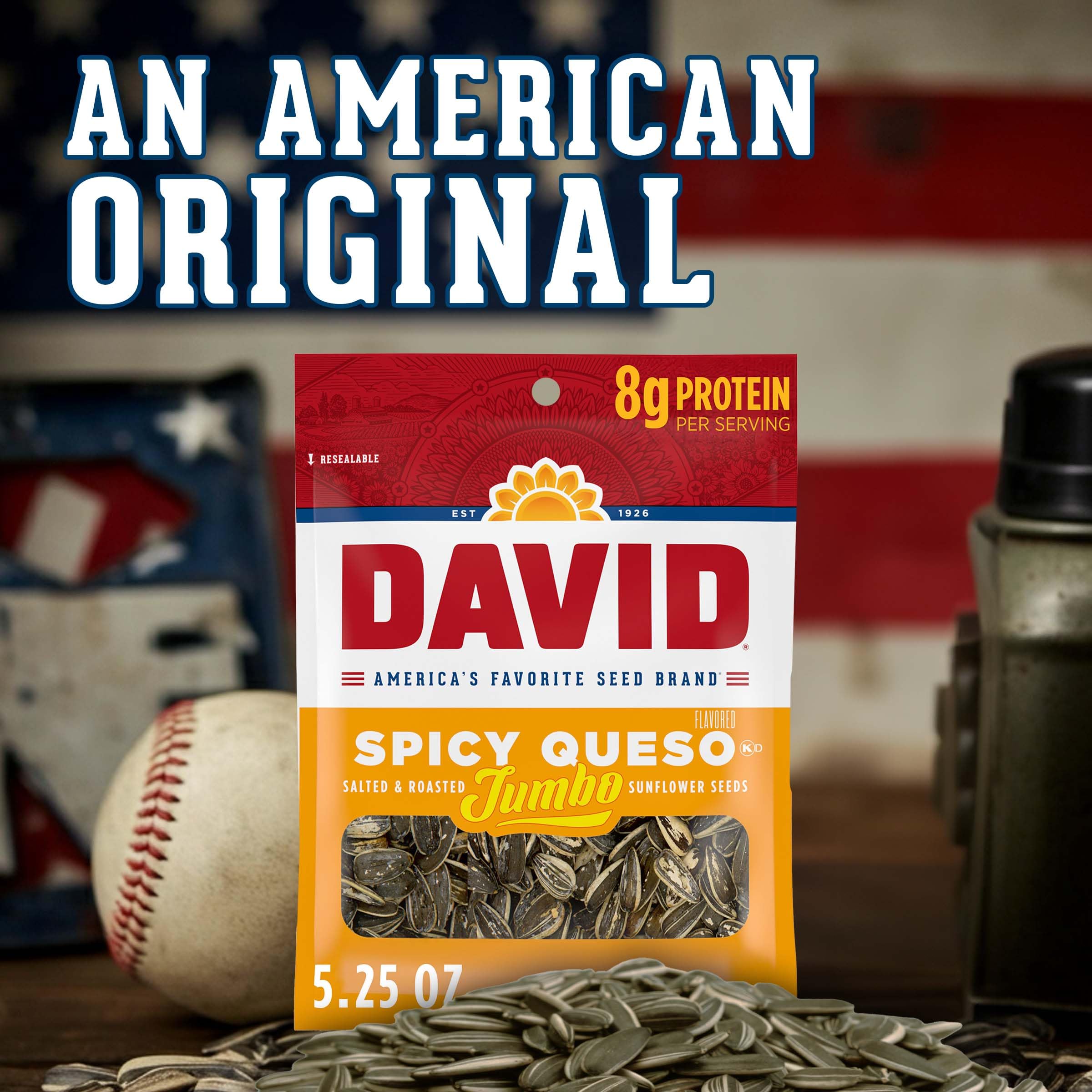 DAVID seeds in a bowl on a table for social snacking and shareable benefit