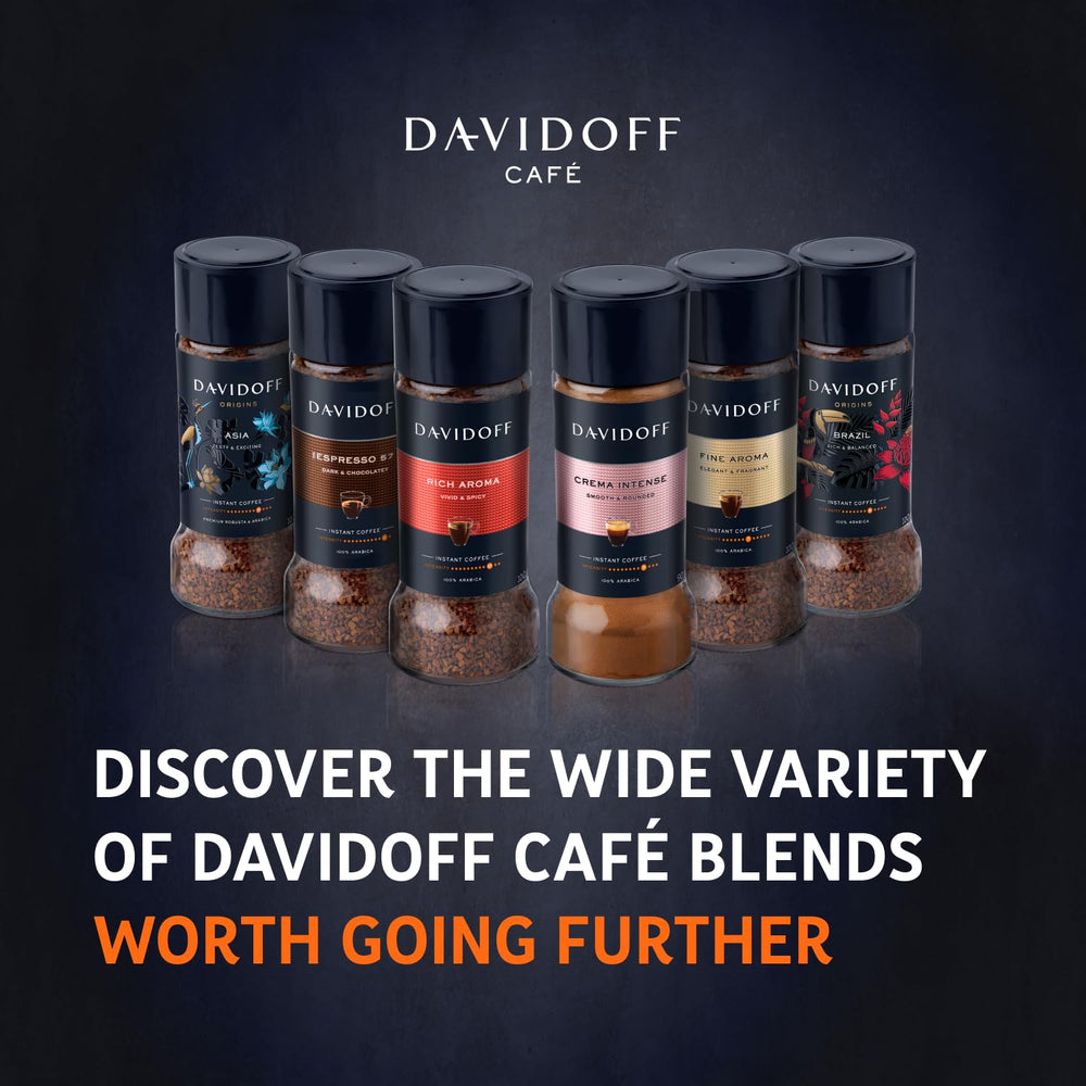 Davidoff jar on breakfast table illustrating easy, flavorful morning ritual