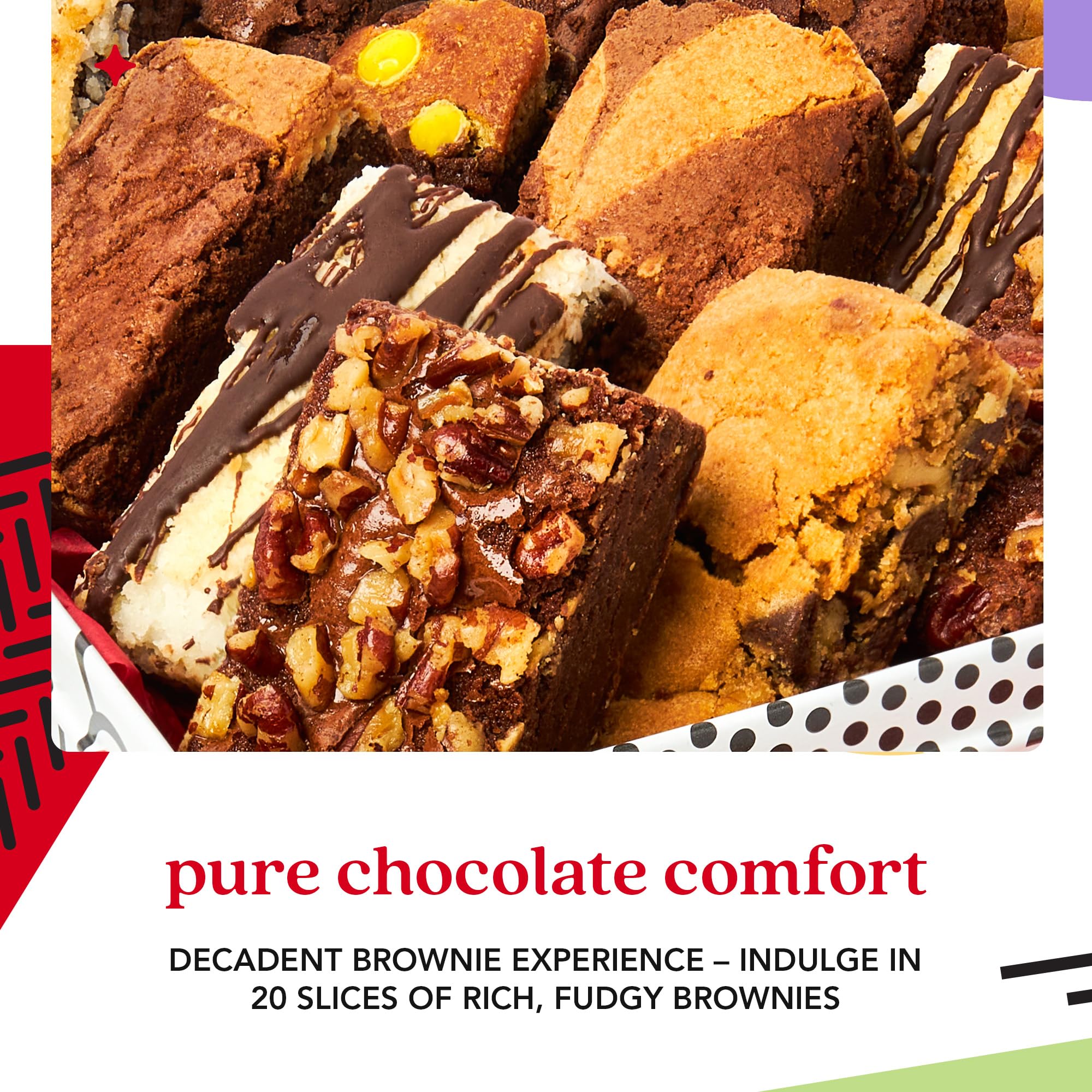 David's Cookies brownie cross-section showing dense fudgy interior and rich cocoa
