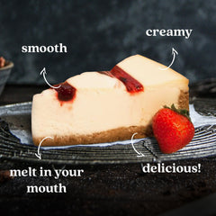 David's Cookies cherry slice top view showing glossy topping and rich contrast