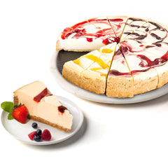 David's Cookies cheesecake front packaging showing whole 10-inch cake and brand