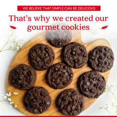 David's COOKIES chocolate chunk detail showing rich chunks for intense flavor