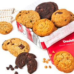 David's Cookies front packaging showcasing gift-ready presentation and quality
