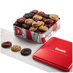 David's COOKIES front tin packaging showcasing gift-ready presentation and freshness